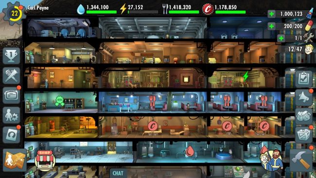 fallout shelter game signs over heads